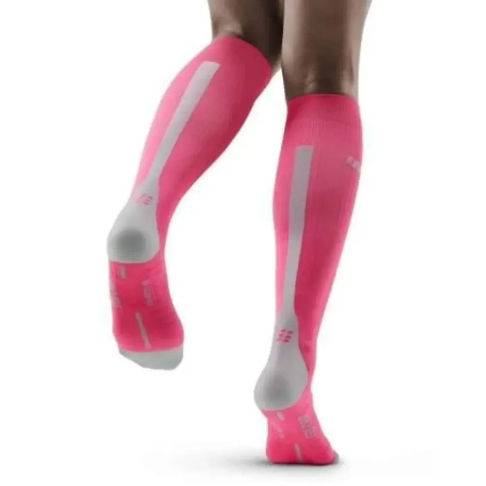 CEP Women's II Compression 3.0 Knee High Tall Running Sock | Rose Pink NEW